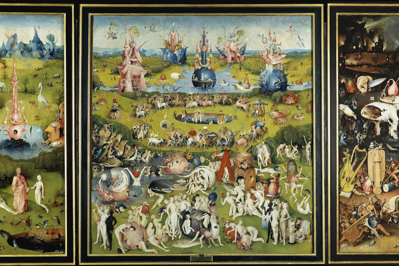 Het triptiek Het Paradijs der Aarde in het Prado Museum